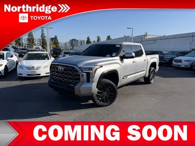 Celestial Silver Metallic 2023 Toyota Tundra Platinum CrewMax Cab 4WD Pickup Truck Four-Wheel Drive Automatic