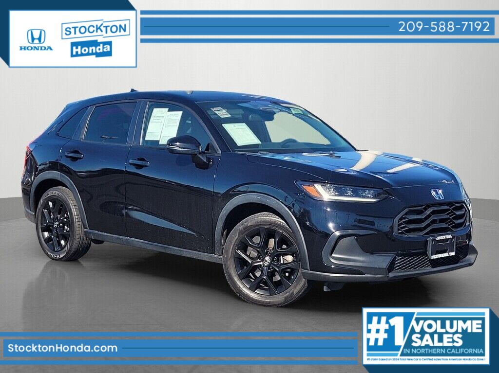 Crystal Black Pearl 2023 Honda HR-V Sport FWD SUV / Crossover Front-Wheel Drive Continuously Variable Transmission