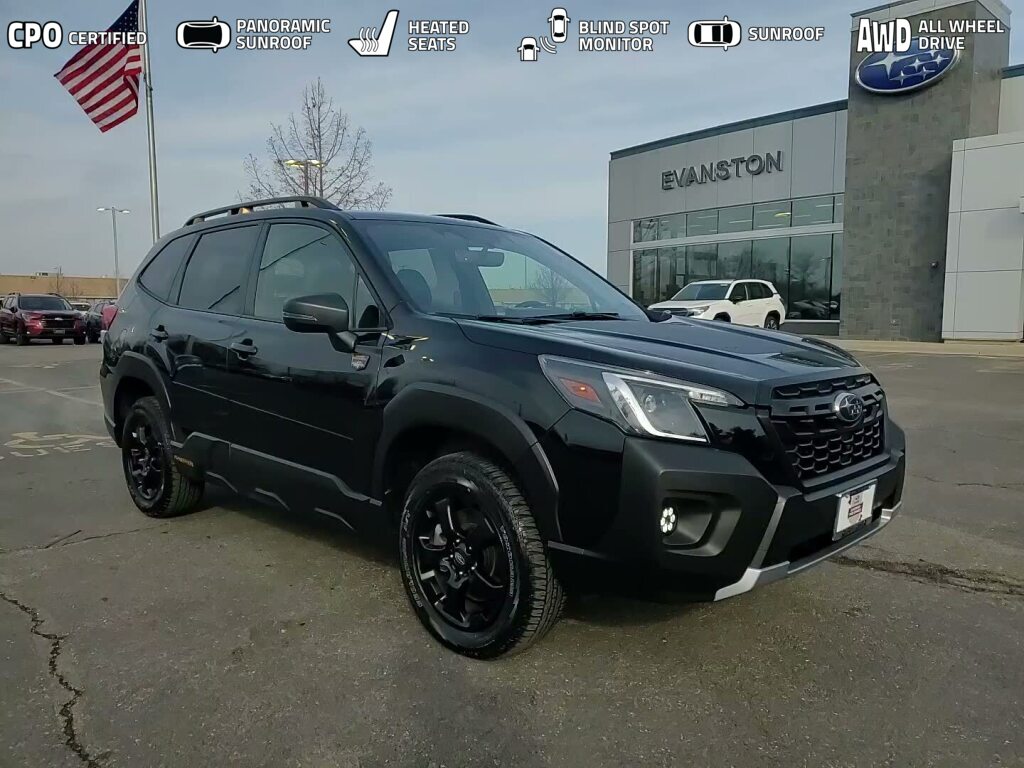 Crystal Black Silica 2024 Subaru Forester Wilderness Crossover AWD SUV / Crossover All-Wheel Drive Continuously Variable Transmission