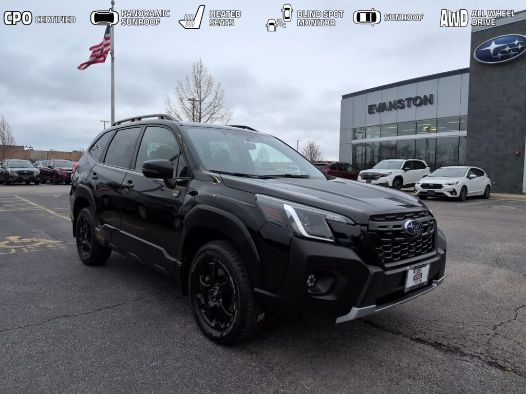 Crystal Black Silica 2023 Subaru Forester Wilderness Crossover AWD SUV / Crossover All-Wheel Drive Continuously Variable Transmission