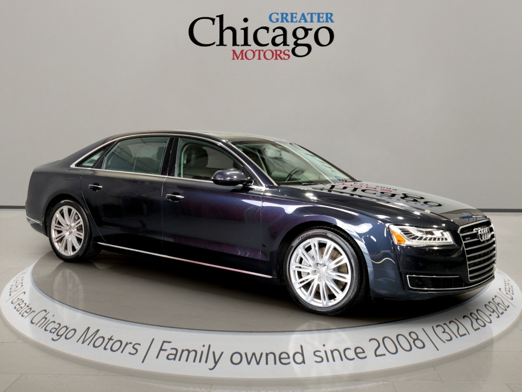 Moonlight Blue Metallic 2015 Audi A8 3.0T quattro AWD Sedan All-Wheel Drive Automatic