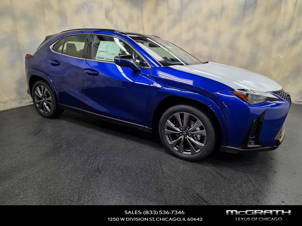 Ultrasonic Blue Mica 2.0 with Obsidian roof 2026 Lexus UX Hybrid 300h F Sport Design AWD SUV / Crossover All-Wheel Drive Continuously Variable Transmission