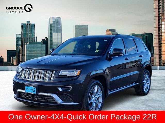 Brilliant Black Crystal Pearlcoat 2015 Jeep Grand Cherokee Summit 4WD SUV / Crossover Four-Wheel Drive 8-Speed Automatic