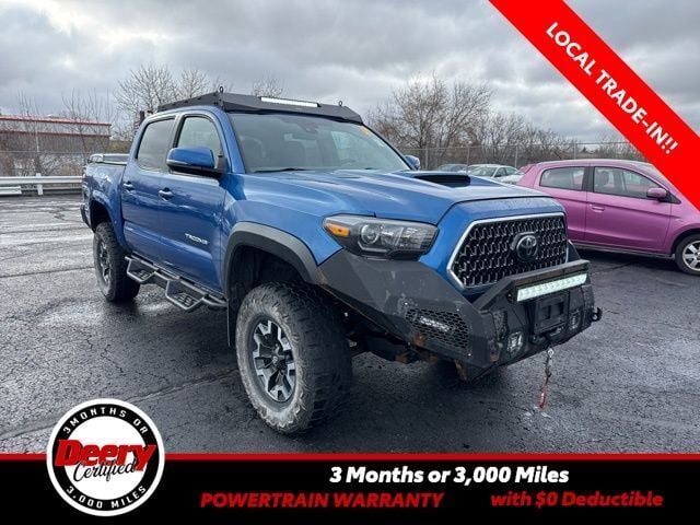 Blazing Blue Pearl 2018 Toyota Tacoma TRD Off Road Double Cab 4WD Pickup Truck Four-Wheel Drive 6-Speed Automatic