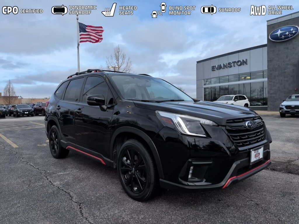Crystal Black Silica 2024 Subaru Forester Sport Crossover AWD SUV / Crossover All-Wheel Drive Continuously Variable Transmission