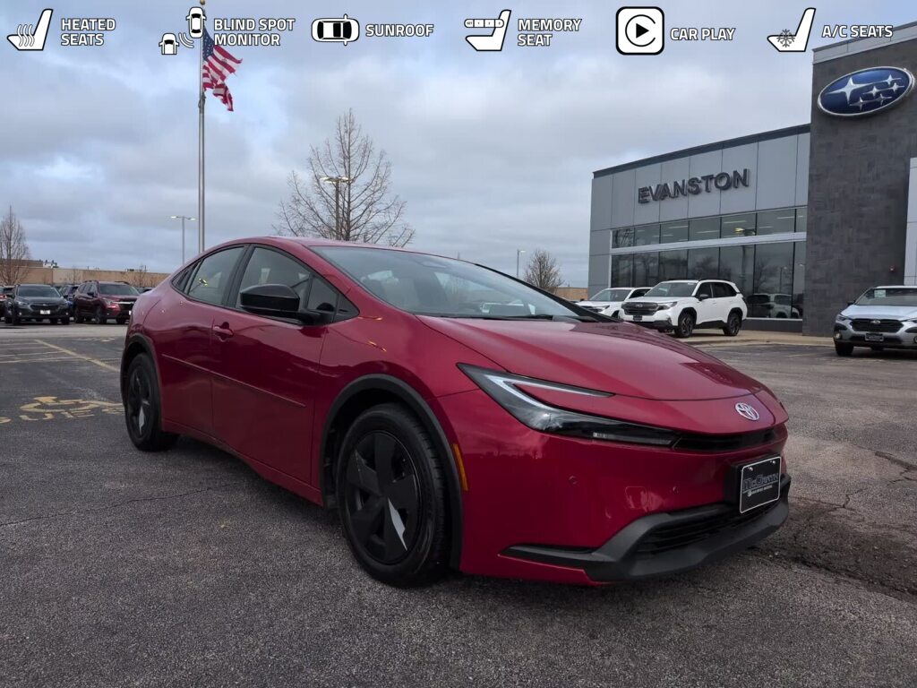 Red 2024 Toyota Prius Limited FWD Hatchback Front-Wheel Drive Continuously Variable Transmission