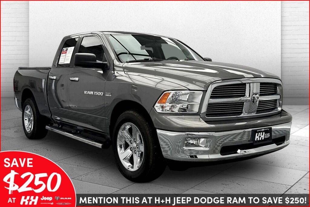 Mineral Gray Metallic 2012 RAM 1500 Big Horn Quad Cab 4WD Pickup Truck Four-Wheel Drive 6-Speed Automatic