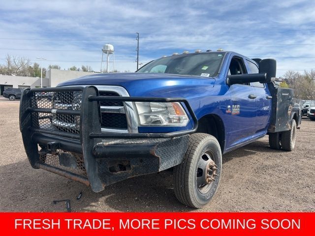 Blue Streak Pearlcoat 2017 RAM 3500 Tradesman Crew Cab LB DRW 4WD Pickup Truck Four-Wheel Drive 6-Speed Automatic