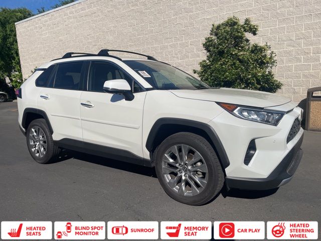 White (Blizzard Pearl) 2020 Toyota RAV4 Limited FWD SUV / Crossover Front-Wheel Drive 8-Speed Automatic