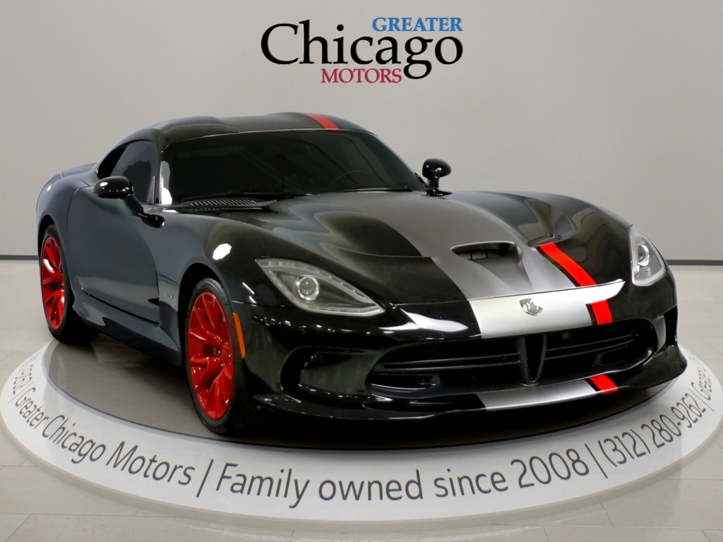 Venom Black 2013 Dodge Viper SRT GTS Coupe Rear-Wheel Drive Manual