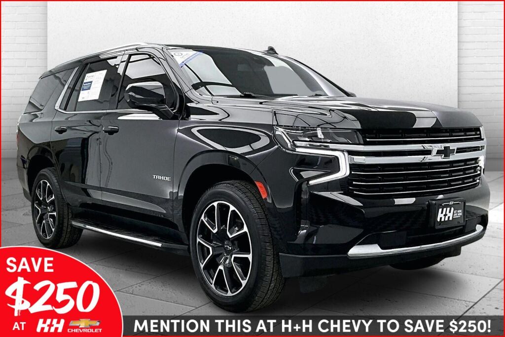 Black 2021 Chevrolet Tahoe LT 4WD SUV / Crossover Four-Wheel Drive Automatic