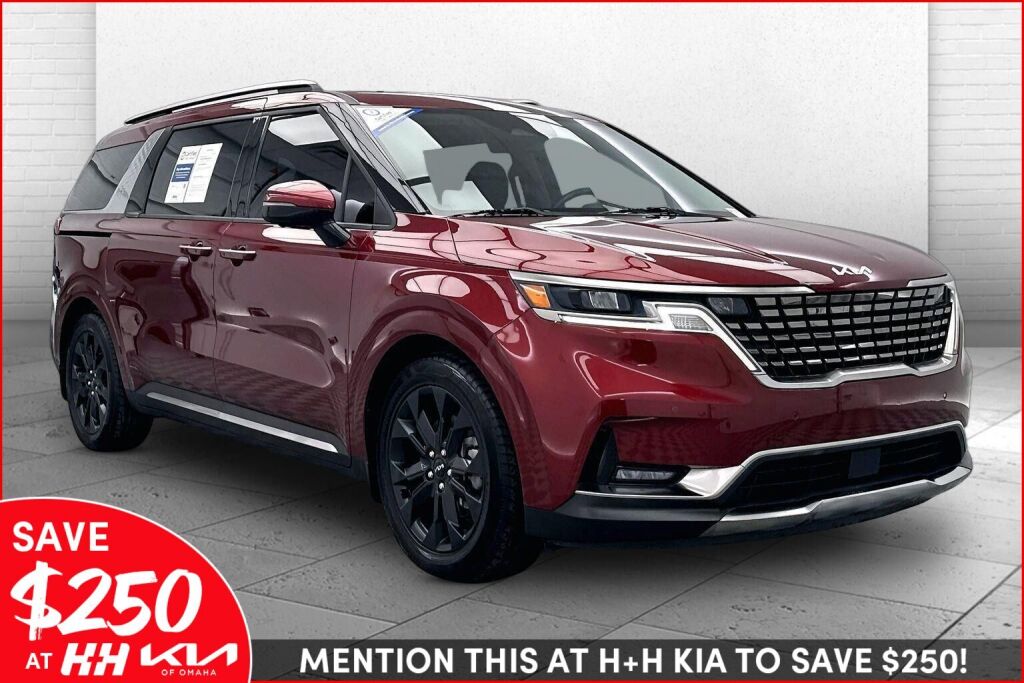 Flare Red 2023 Kia Carnival SX FWD Minivan Front-Wheel Drive Automatic