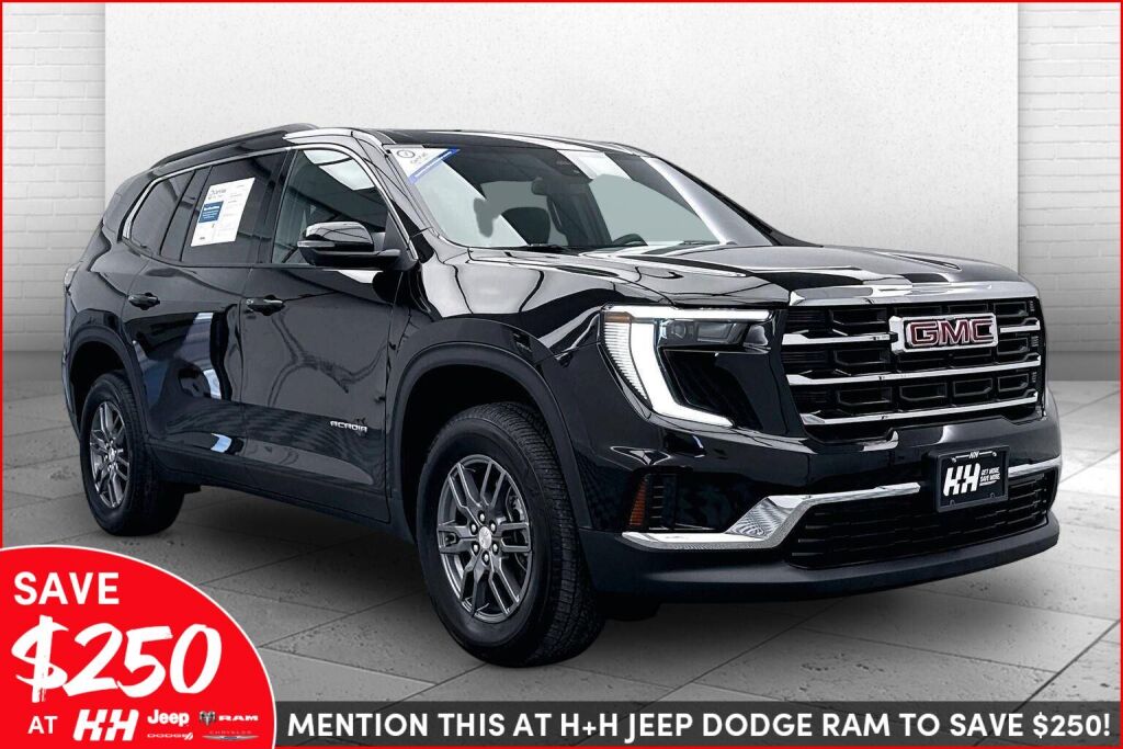 Black (Ebony Twilight Metallic) 2025 GMC Acadia Elevation FWD SUV / Crossover Front-Wheel Drive 8-Speed Automatic