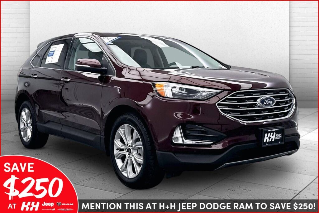 Red 2024 Ford Edge Titanium AWD SUV / Crossover All-Wheel Drive 8-Speed Automatic