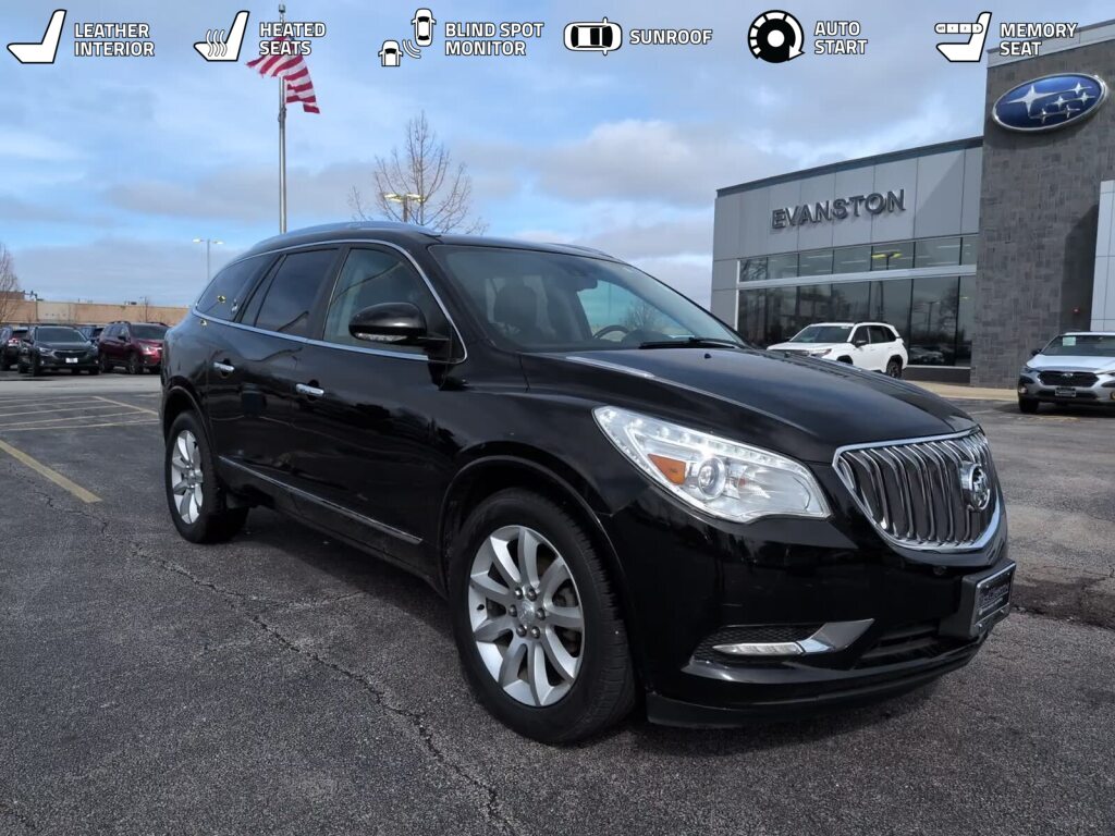 Black (Ebony Twilight Metallic) 2016 Buick Enclave Premium AWD SUV / Crossover All-Wheel Drive 6-Speed Automatic Overdrive