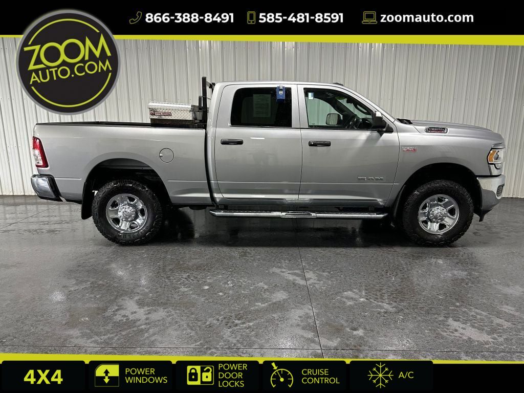 Silver 2022 RAM 2500 Tradesman Crew Cab 4WD Pickup Truck Four-Wheel Drive 8-Speed Automatic