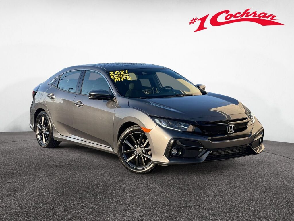 Polished Metal Metallic 2021 Honda Civic Hatchback EX FWD Hatchback Front-Wheel Drive Continuously Variable Transmission