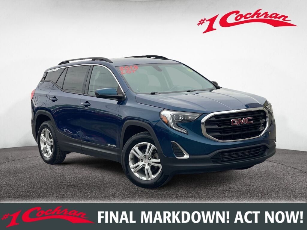 Blue Emerald Metallic 2019 GMC Terrain SLE AWD SUV / Crossover Four-Wheel Drive 9-Speed Automatic