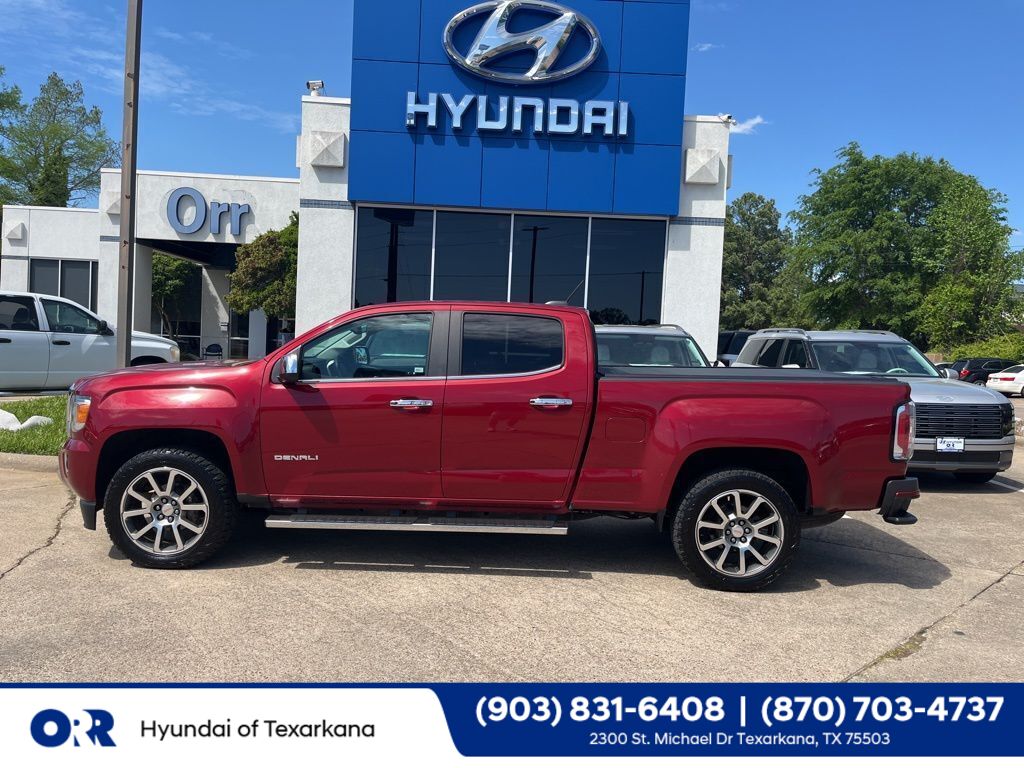 Red Quartz Tintcoat 2018 GMC Canyon Denali Crew Cab 4WD Pickup Truck Four-Wheel Drive 6-Speed Automatic