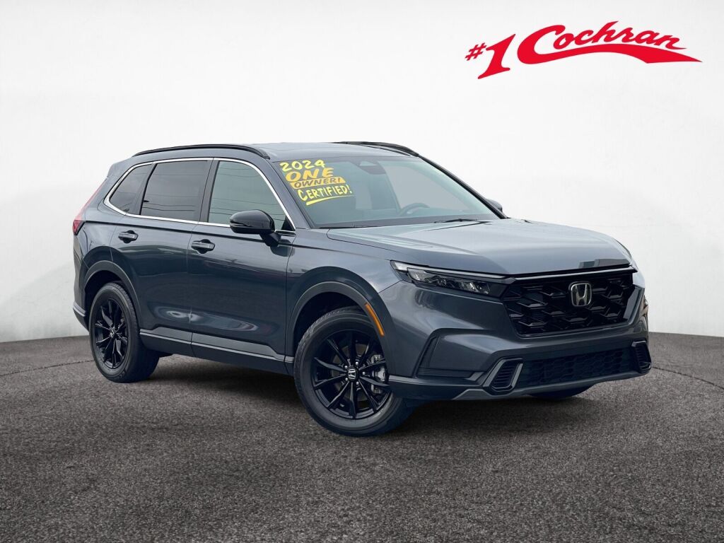 Meteorite Gray Metallic 2024 Honda CR-V Hybrid Sport AWD SUV / Crossover All-Wheel Drive Continuously Variable Transmission