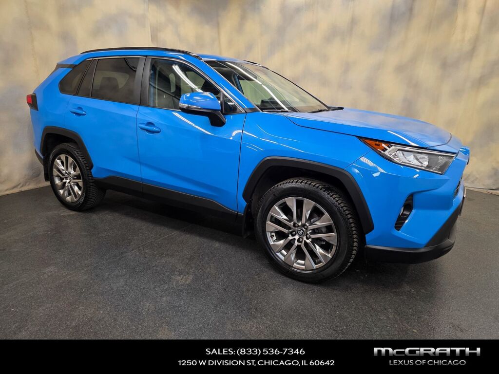 Blue Flame 2020 Toyota RAV4 XLE Premium AWD SUV / Crossover All-Wheel Drive 8-Speed Automatic