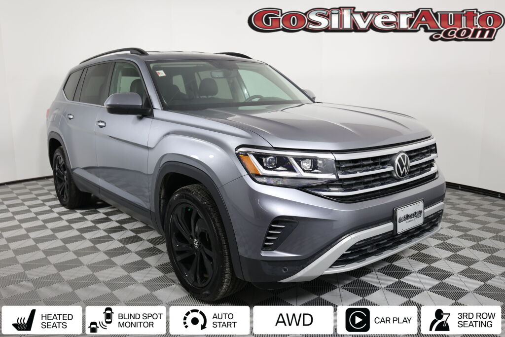 Platinum Gray Metallic 2022 Volkswagen Atlas V6 SE 4Motion with Technology SUV / Crossover All-Wheel Drive 8-Speed Automatic