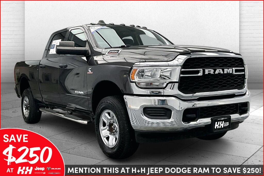 Gray (Granite Crystal Metallic Clearcoat) 2019 RAM 2500 Tradesman Crew Cab 4WD Pickup Truck Four-Wheel Drive 6-Speed Automatic
