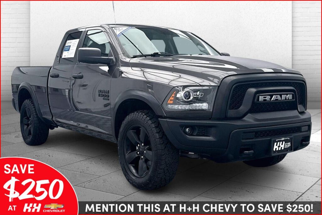 Gray (Granite Crystal Metallic Clearcoat) 2020 RAM 1500 Classic Warlock Quad Cab 4WD Pickup Truck Four-Wheel Drive 8-Speed Automatic