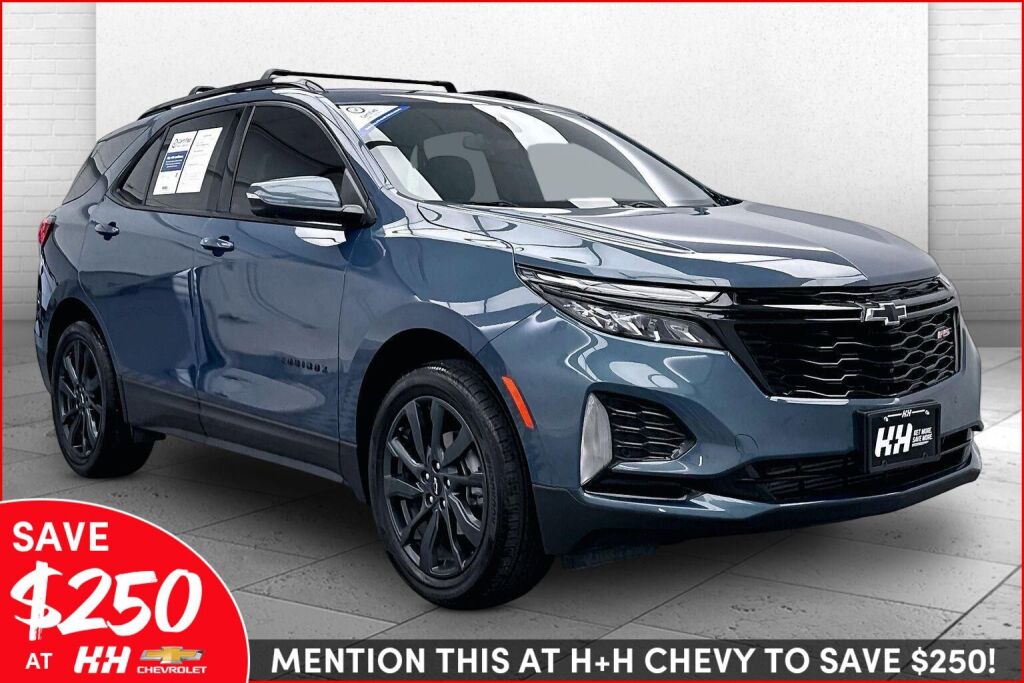 Lakeshore Blue Metallic 2024 Chevrolet Equinox RS with 1RS AWD SUV / Crossover Four-Wheel Drive 6-Speed Automatic