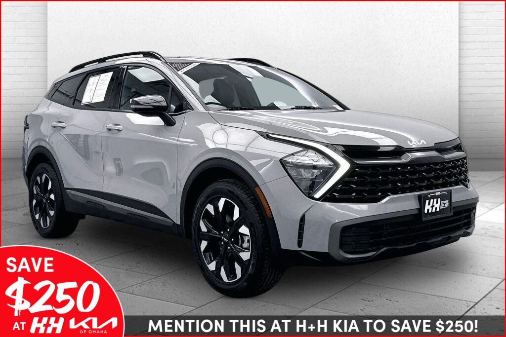 Wolf Gray 2023 Kia Sportage X-Line AWD SUV / Crossover All-Wheel Drive Automatic
