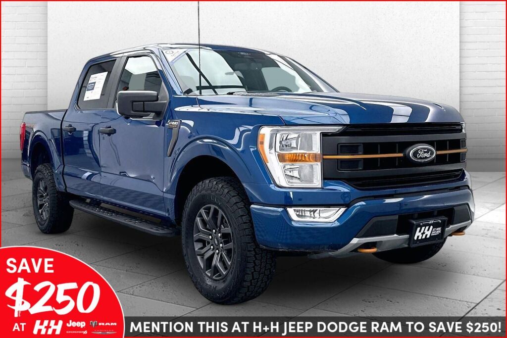 Atlas Blue Metallic 2022 Ford F-150 Tremor SuperCrew 4WD Pickup Truck Four-Wheel Drive Automatic