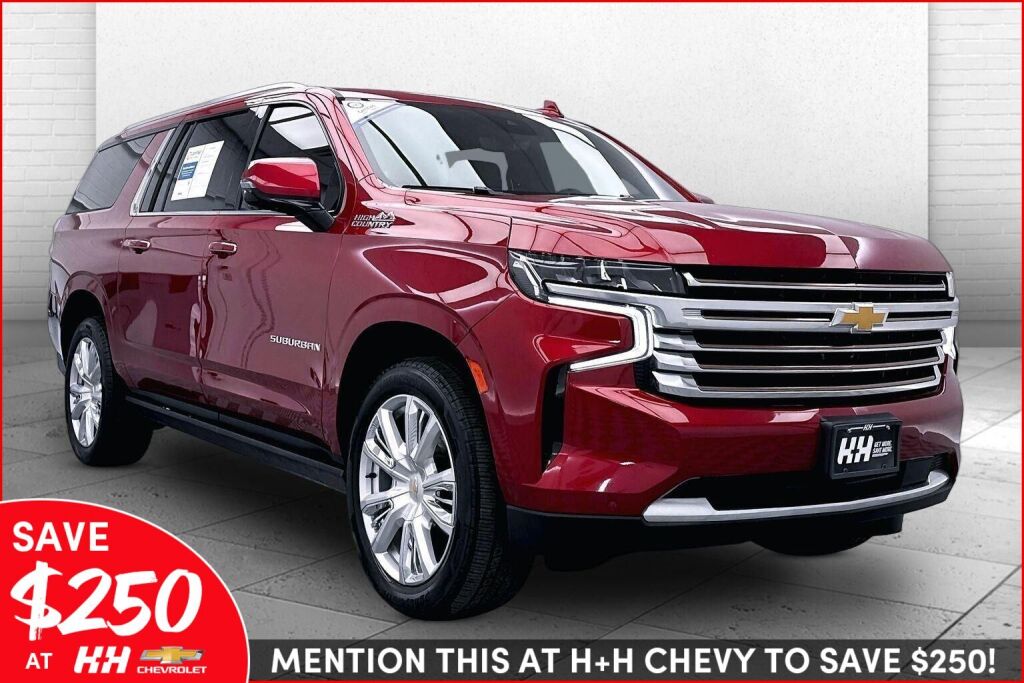 Radiant Red Tintcoat 2023 Chevrolet Suburban High Country 4WD SUV / Crossover Four-Wheel Drive Automatic