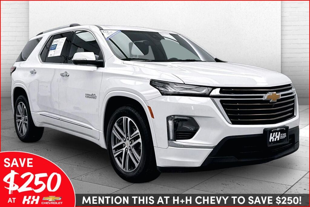 Summit White 2023 Chevrolet Traverse High Country AWD SUV / Crossover Four-Wheel Drive 9-Speed Automatic