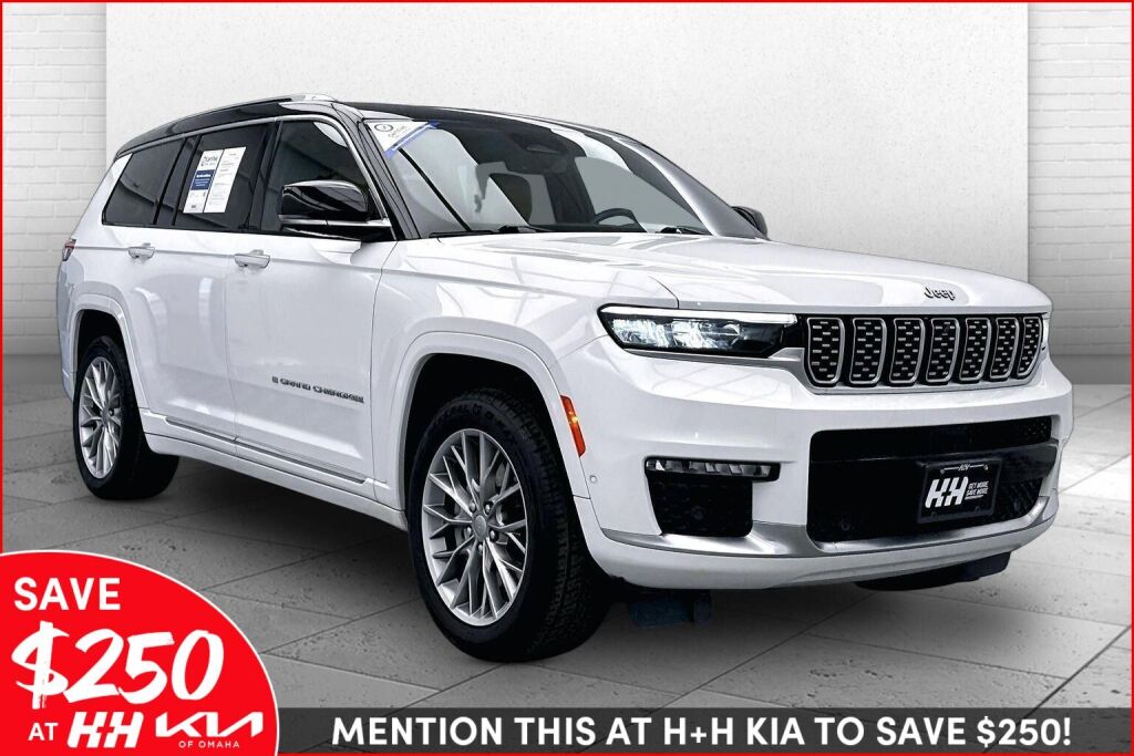 Bright White Clearcoat 2022 Jeep Grand Cherokee L Summit 4WD SUV / Crossover Four-Wheel Drive 8-Speed Automatic