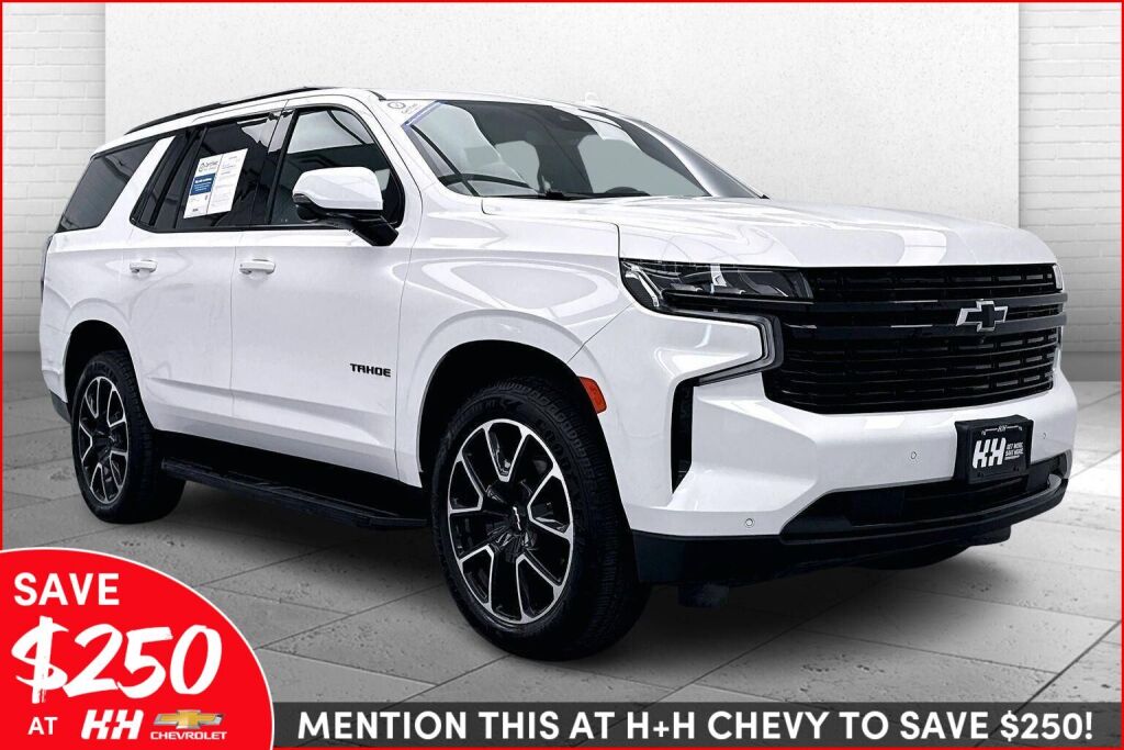 Summit White 2023 Chevrolet Tahoe RST 4WD SUV / Crossover Four-Wheel Drive Automatic