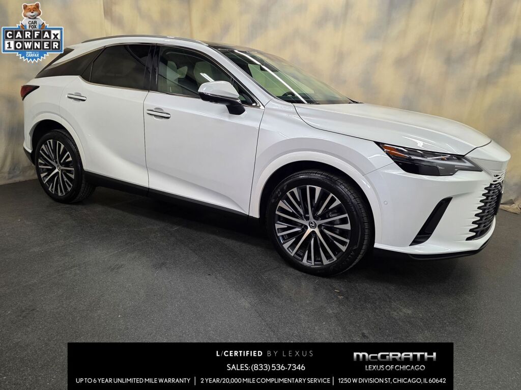 Eminent White Pearl 2025 Lexus RX Hybrid 350h Premium AWD SUV / Crossover All-Wheel Drive Continuously Variable Transmission