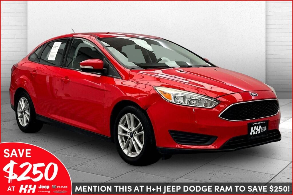 Race Red 2017 Ford Focus SE Sedan Front-Wheel Drive 6-Speed Manual
