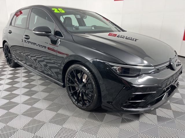 Mythos Black Metallic 2025 Volkswagen Golf R Black Edition 4Motion Hatchback All-Wheel Drive 7-Speed Dual Clutch