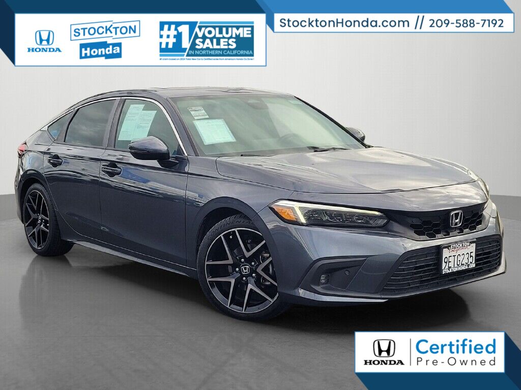 Gray Pearl 2023 Honda Civic Hatchback Sport Touring FWD Hatchback Front-Wheel Drive Continuously Variable Transmission