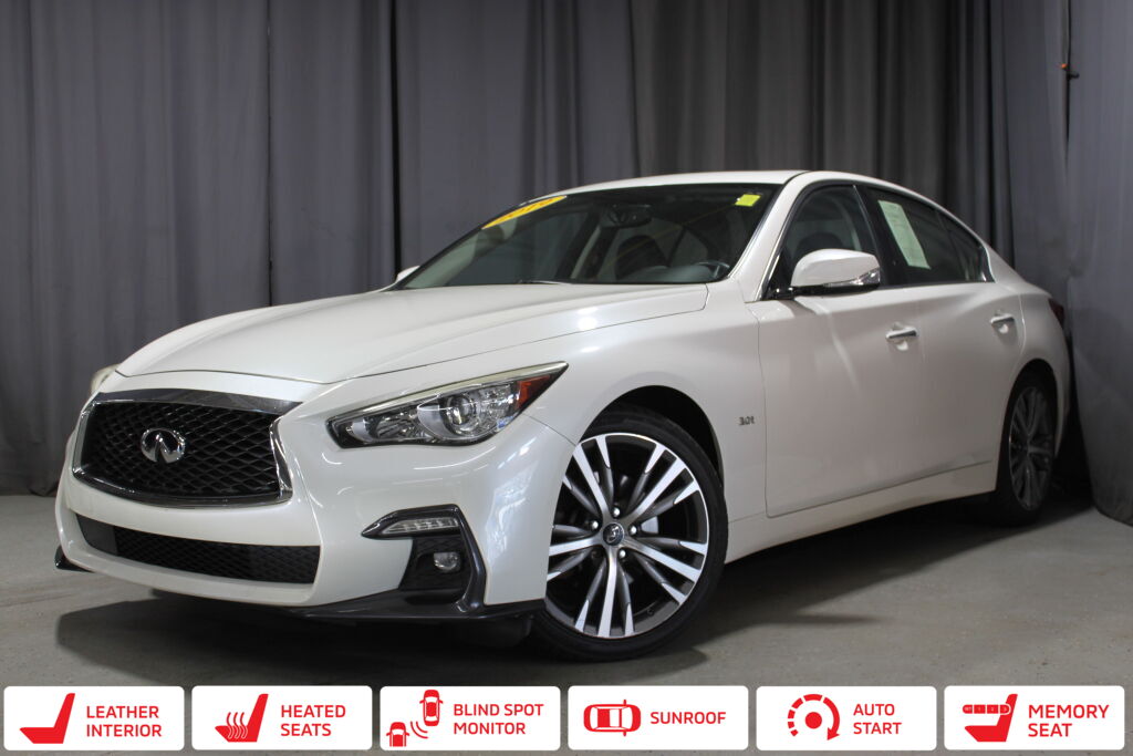 White 2019 INFINITI Q50 3.0t Sport AWD Sedan All-Wheel Drive Automatic