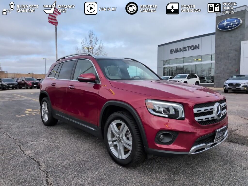 Red 2021 Mercedes-Benz GLB 250 4MATIC SUV / Crossover All-Wheel Drive 8-Speed Automatic