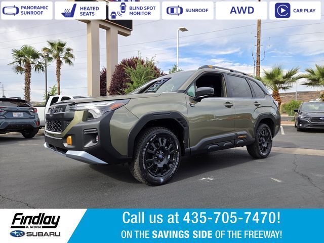 AUTUMN GREEN METALLIC 2026 Subaru Forester Wilderness Crossover AWD SUV / Crossover All-Wheel Drive Continuously Variable Transmission