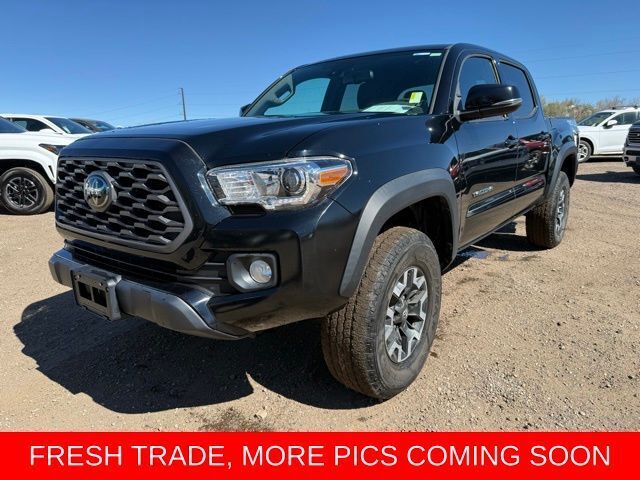 Midnight Black Metallic 2021 Toyota Tacoma TRD Off Road Double Cab 4WD Pickup Truck Four-Wheel Drive 6-Speed Automatic