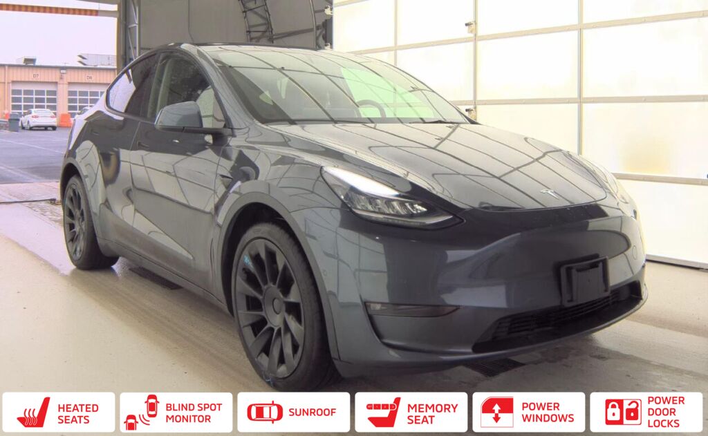 Gray 2021 Tesla Model Y Long Range AWD SUV / Crossover All-Wheel Drive