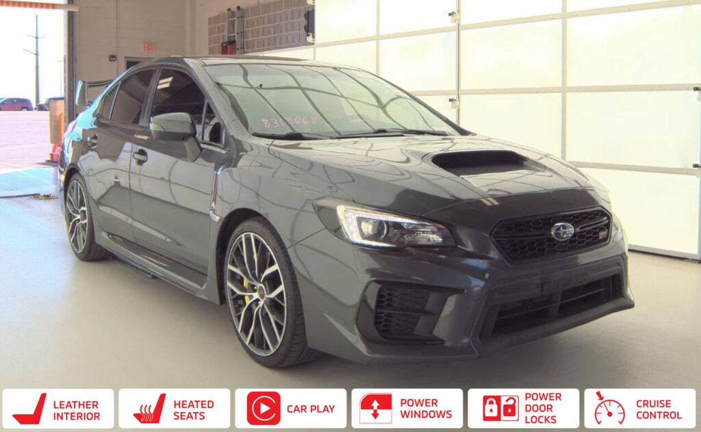 Gray 2020 Subaru WRX STI AWD Sedan All-Wheel Drive 6-Speed Manual