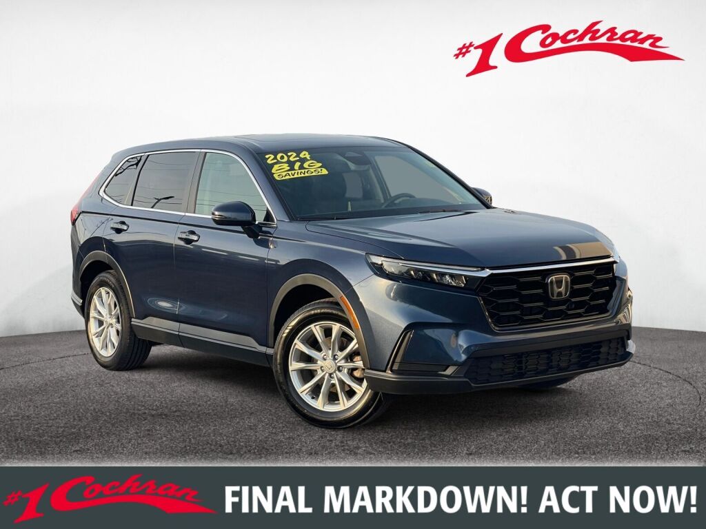 Canyon River Blue Metallic 2024 Honda CR-V EX AWD SUV / Crossover All-Wheel Drive Continuously Variable Transmission