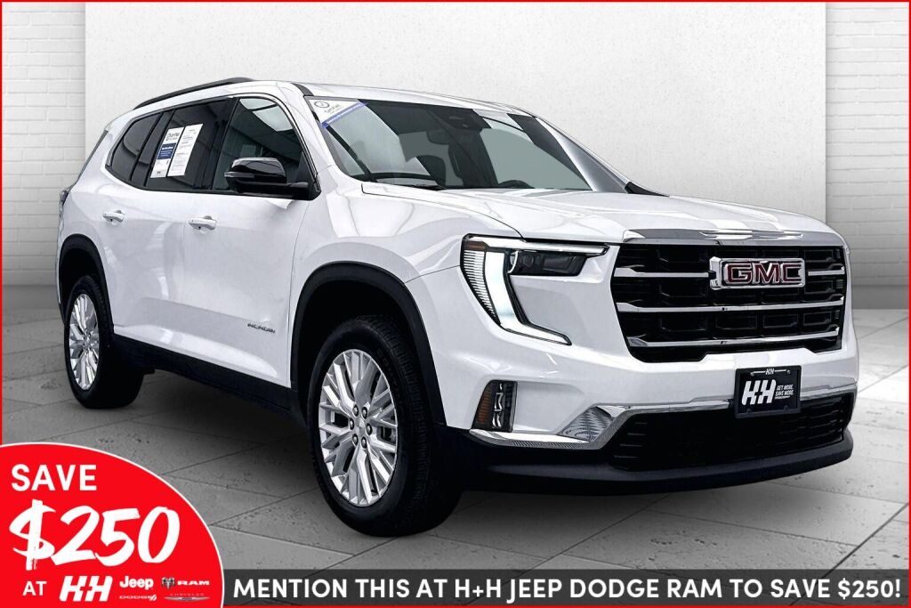 Summit White 2026 GMC Acadia Elevation AWD SUV / Crossover Four-Wheel Drive 8-Speed Automatic