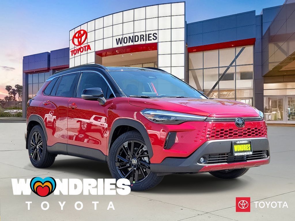 Soul Red Crystal with Jet Black roof 2026 Toyota Corolla Cross Hybrid XSE AWD SUV / Crossover All-Wheel Drive Continuously Variable Transmission