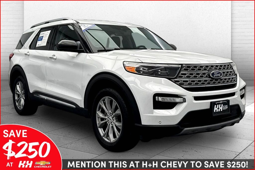 Oxford White 2023 Ford Explorer Limited AWD SUV / Crossover All-Wheel Drive Automatic