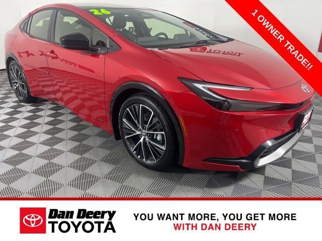 Supersonic Red 2026 Toyota Prius XLE AWD Hatchback All-Wheel Drive Continuously Variable Transmission